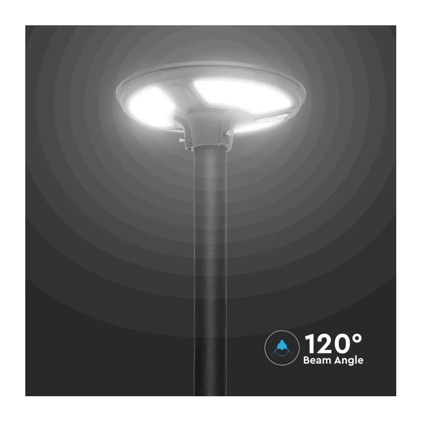 LED Solární pouliční lampa se senzorem LED/10W/3,2V 6500K IP65 + dálkové ovládání