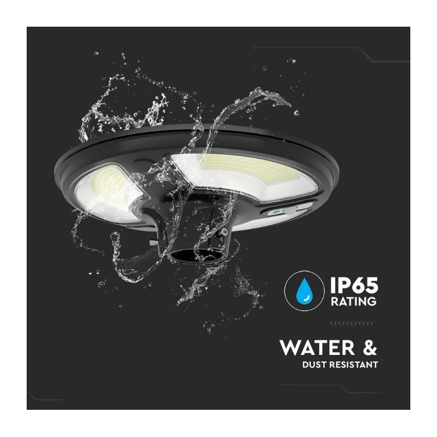LED Solární pouliční lampa se senzorem LED/10W/3,2V 6500K IP65 + dálkové ovládání