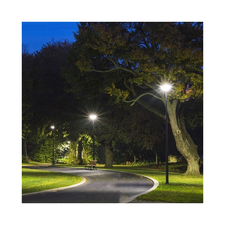 LED Solární pouliční lampa se senzorem LED/10W/3,2V IP65 4000K 15000 mAh + dálkové ovládání