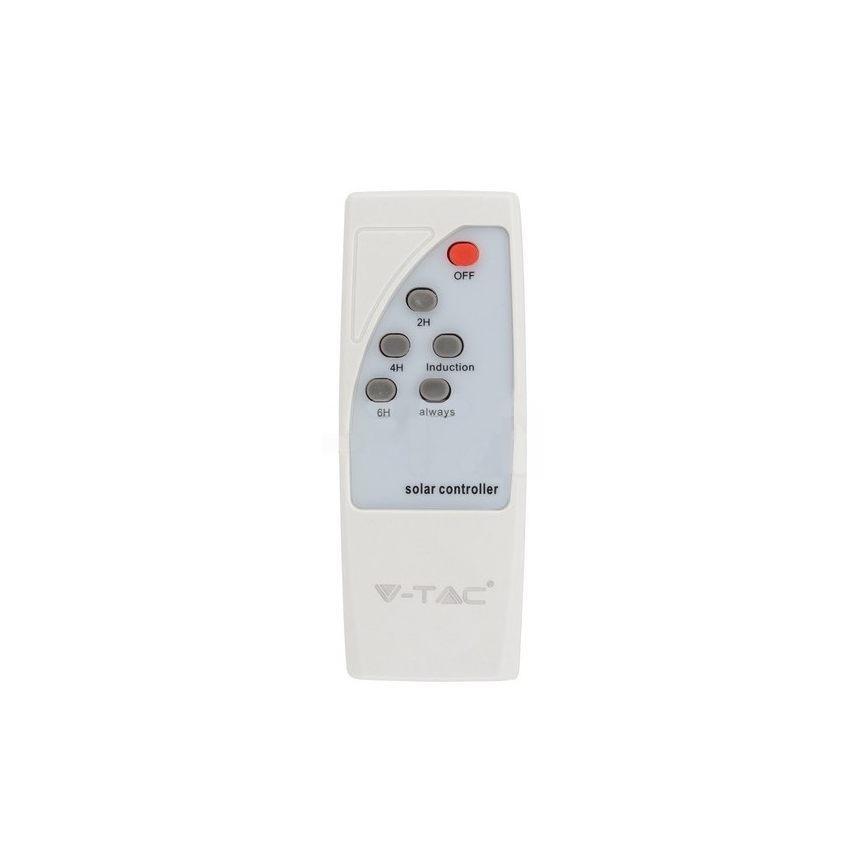 LED Solární pouliční lampa se senzorem LED/10W/3,2V IP65 4000K 15000 mAh + dálkové ovládání