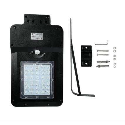 LED Solární pouliční lampa se senzorem LED/15W/7,4V 4000K IP65 10800 mAh
