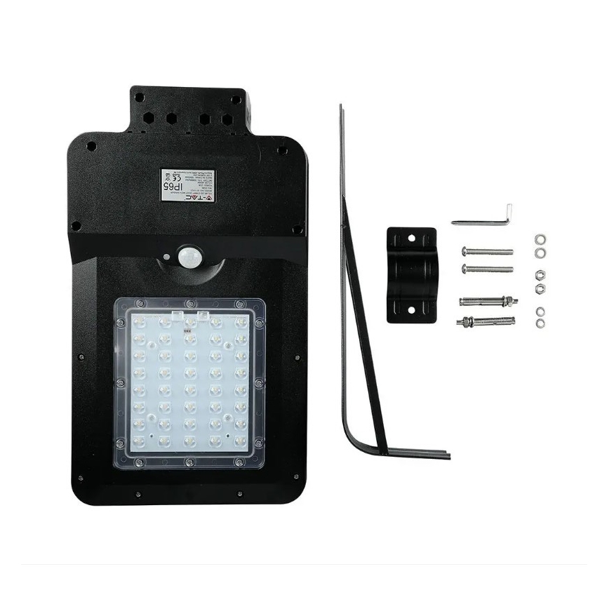 LED Solární pouliční lampa se senzorem LED/15W/7,4V 4000K IP65 10800 mAh