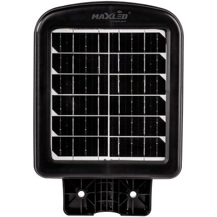 LED Stmívatelná solární pouliční lampa se senzorem LED/60W/6V 5500 mAh 6500K IP65 černá + dálkové ovládání