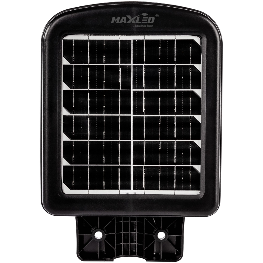LED Stmívatelná solární pouliční lampa se senzorem LED/60W/6V 5500 mAh 6500K IP65 černá + dálkové ovládání