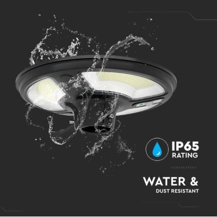 LED Solární pouliční lampa se senzorem LED/7,5W/3,2V 6500K IP65 + dálkové ovládání