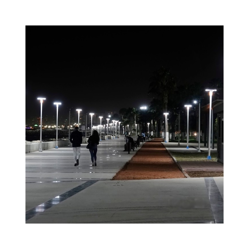 LED Solární pouliční lampa se senzorem LUVIA LED/15W/3,2V 4000K IP54 5400 mAh + dálkové ovládání