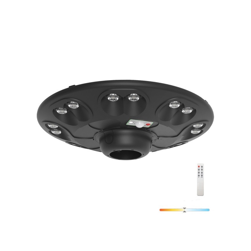 LED Solární pouliční lampa se senzorem LUVIA LED/15W/3,2V 4000K IP54 5400 mAh + dálkové ovládání