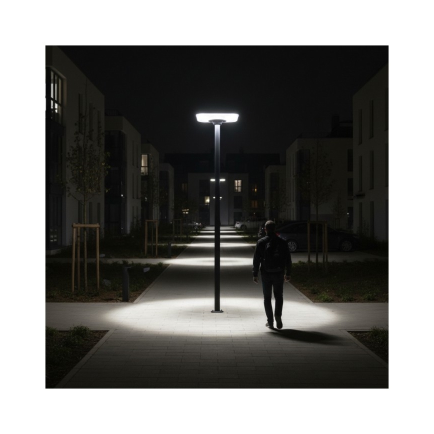 LED Solární pouliční lampa se senzorem SOLSUMI LED/25W/3,2V 3000/4000/6500K IP54 24000 mAh + dálkové ovládání