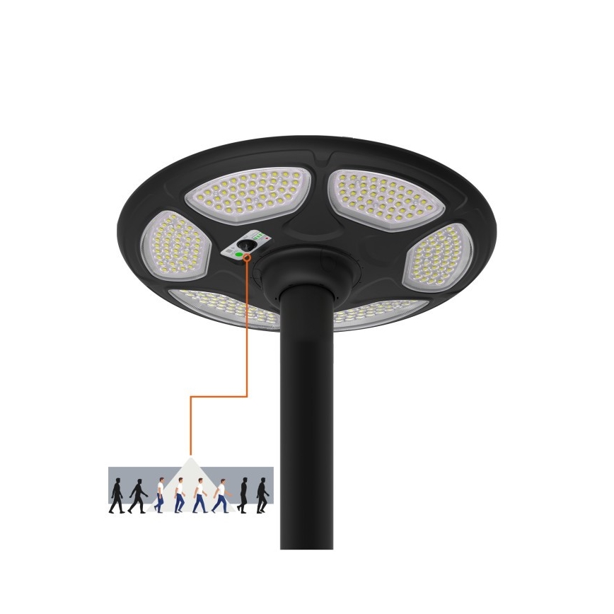 LED Solární pouliční lampa se senzorem SOLSUMI LED/25W/3,2V IP54 25000 mAh + dálkové ovládání