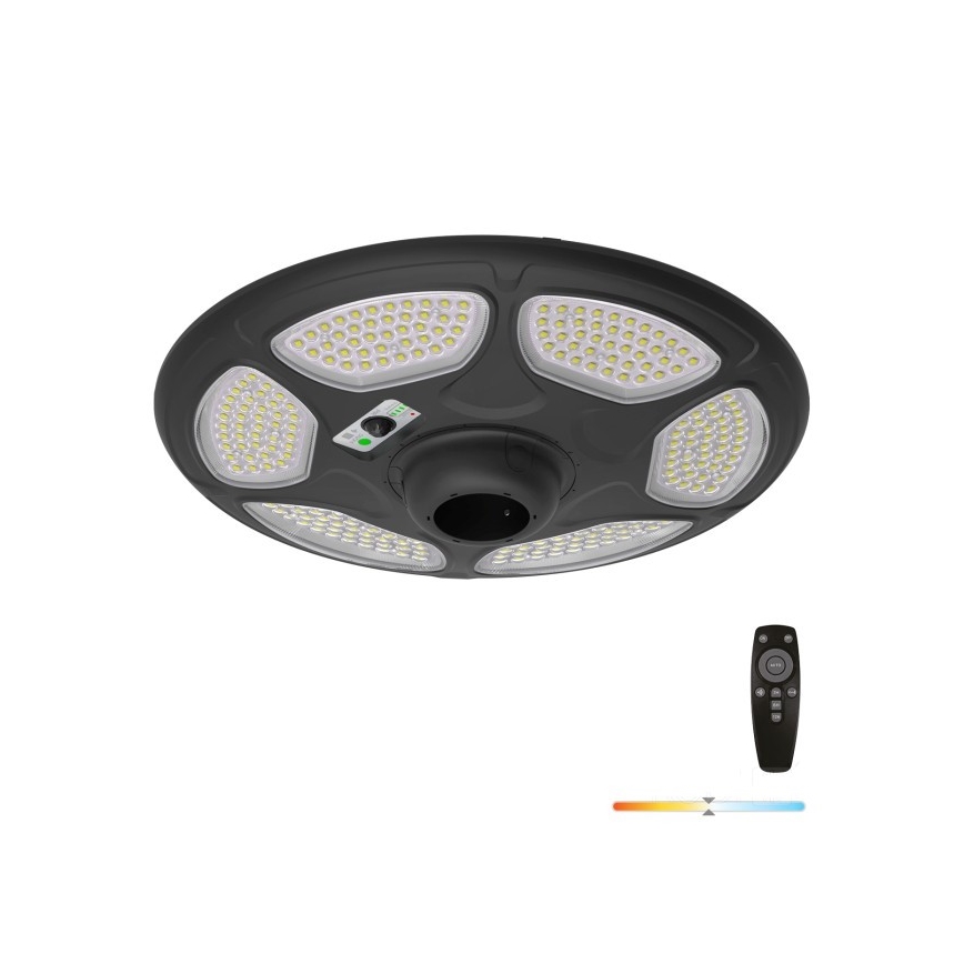 LED Solární pouliční lampa se senzorem SOLSUMI LED/25W/3,2V IP54 25000 mAh + dálkové ovládání