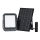 LED Solární reflektor LED/10W/3,7V IP65 4000K 8000 mAh černá + dálkové ovládání