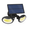 LED Solární reflektor se senzorem 2xLED/4W/5V IP65 2000 mAh