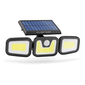 LED Solární reflektor se senzorem 3xLED/3,3W/5V IP65