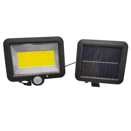 LED Solární reflektor se senzorem DUO LED/1W/3,7V IP44