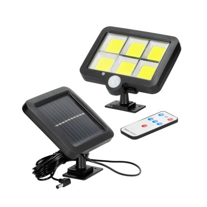 LED Solární reflektor se senzorem LED/1,5W/3,7V 6000K IP44 1200 mAh