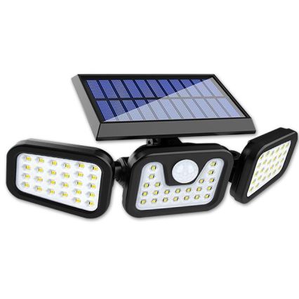 LED Flexibilní solární reflektor se senzorem LED/15W/3,7V IP54 4500K