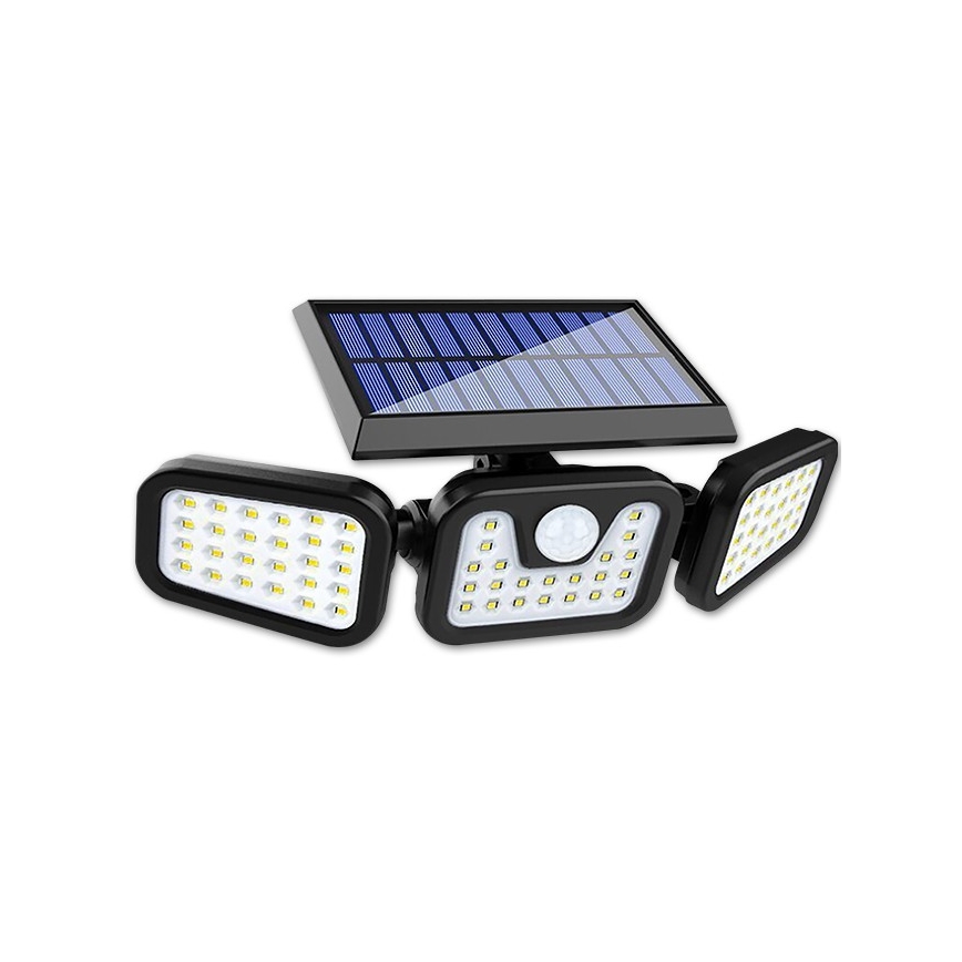 LED Flexibilní solární reflektor se senzorem LED/15W/3,7V IP54 4500K