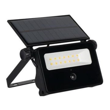 LED Solární reflektor se senzorem LED/30W/5,5V 3000 mAh IP54