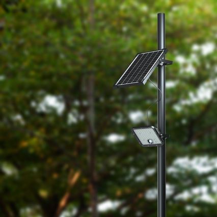 LED Solární reflektor se senzorem LED/30W/6,4V 4000K + dálkové ovládání
