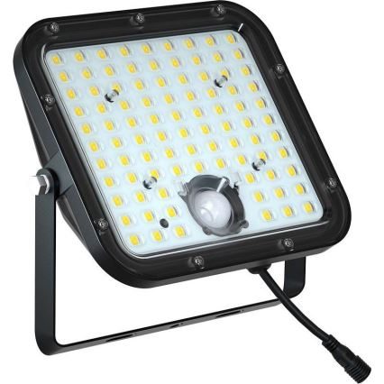 LED Solární reflektor se senzorem LED/30W/6,4V 4000K + dálkové ovládání