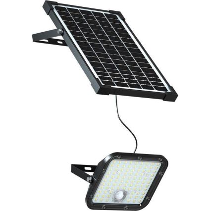 LED Solární reflektor se senzorem LED/30W/6,4V 4000K + dálkové ovládání