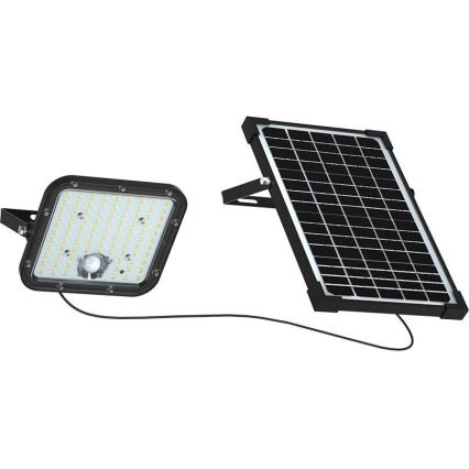 LED Solární reflektor se senzorem LED/30W/6,4V 6400K + dálkové ovládání