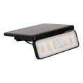 LED Solární reflektor se senzorem LED/8W/3,7V 2000 mAh IP54 černá