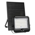 LED Solární reflektor se senzorem MHCS LED/20W/3,2V 3000/4000/6500K IP65 10000 mAh + dálkové ovládání