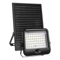 LED Solární reflektor se senzorem MHCS LED/35W/3,2V 3000/4000/6500K IP65 15000 mAh + dálkové ovládání