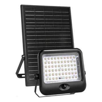 LED Solární reflektor se senzorem MHCS LED/35W/3,2V 3000/4000/6500K IP65 15000 mAh + dálkové ovládání