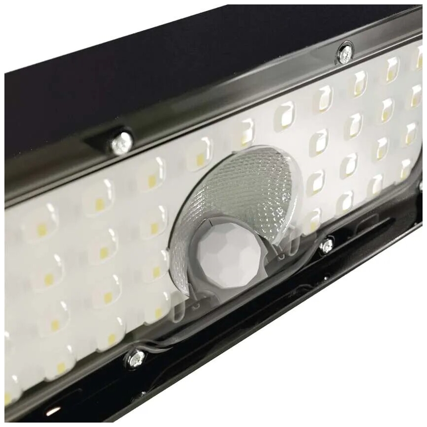 LED Solární reflektor se senzorem pohybu LED/3,7V 3000mAh 4000K IP65 černá