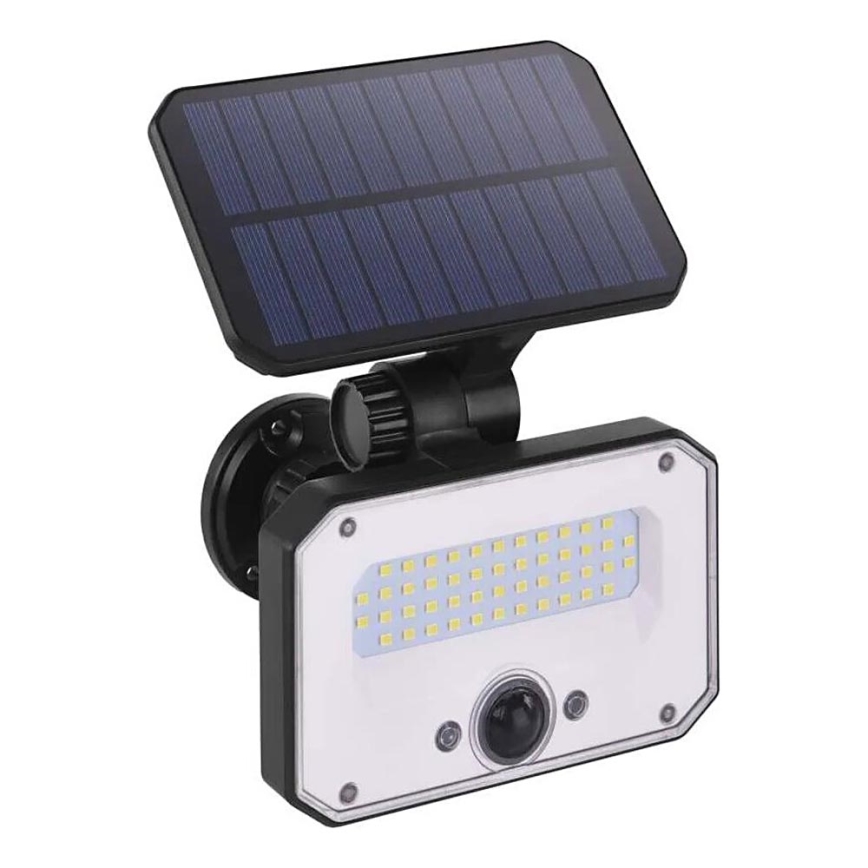 LED Solární reflektor se senzorem pohybu SPILO LED/3,7V 3600mAh 4000K IP54 + dálkové ovládání