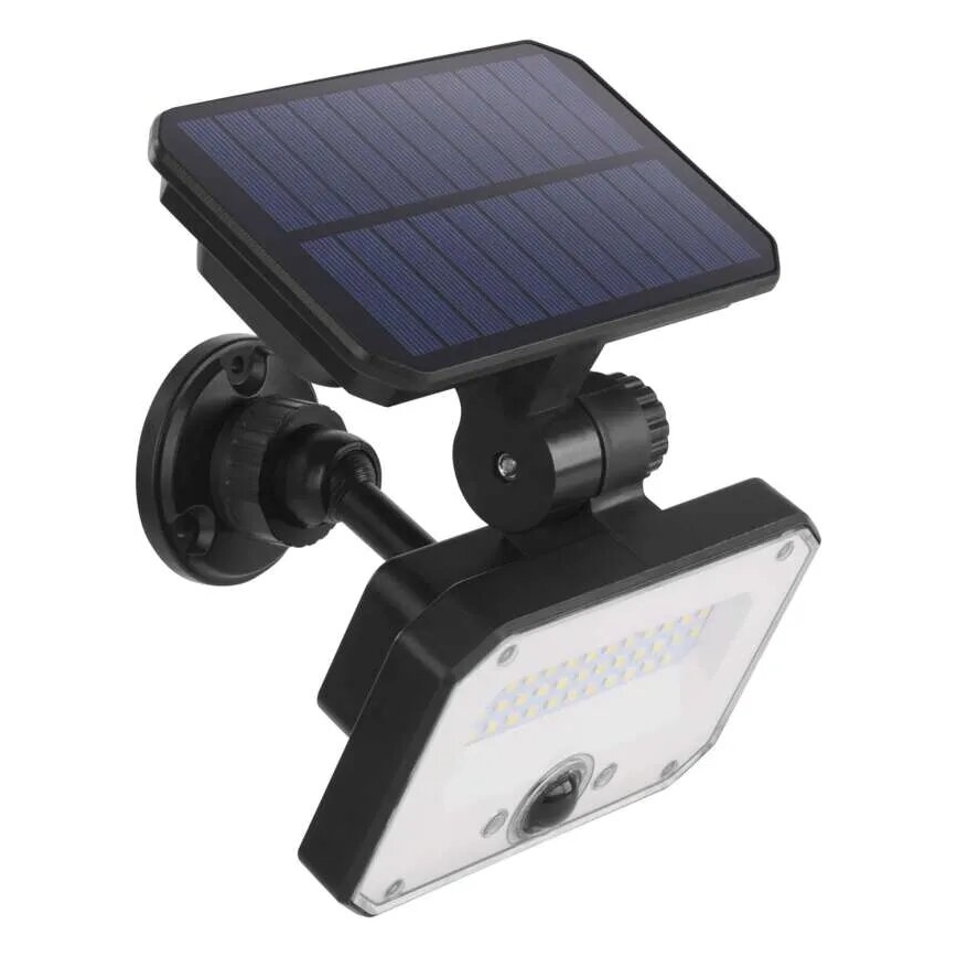 LED Solární reflektor se senzorem pohybu SPILO LED/3,7V 3600mAh 4000K IP54 + dálkové ovládání