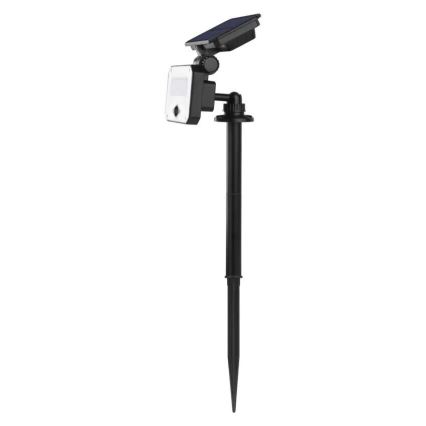 LED Solární reflektor se senzorem pohybu SPILO LED/3,7V 3600mAh 4000K IP54 + dálkové ovládání
