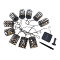 LED Solární řetěz 10xE12/3,65m 600 mAh IP44 teplá bílá