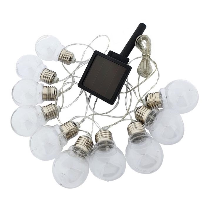 LED Solární řetěz 10xLED/1,2V 2m 300 mAh IP44 teplá bílá
