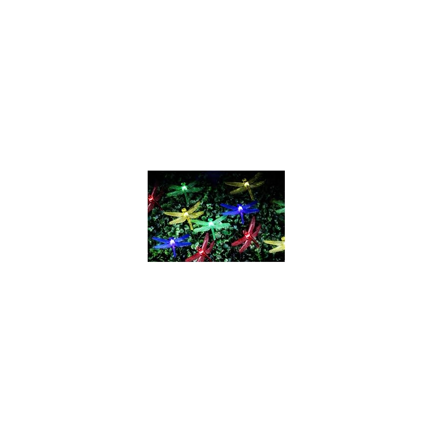 LED Solární řetěz 10xLED/1,2V vážky IP44