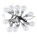 LED Solární řetěz 10xLED/1W/1,2V 1xAA 2 m IP44 3000K 300 mAh