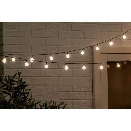 LED Solární řetěz 6,9m 50xLED/1,2V 600 mAh