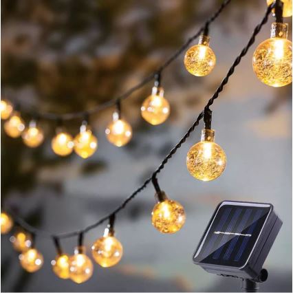 LED Solární řetěz 6,9m 50xLED/1,2V 600 mAh