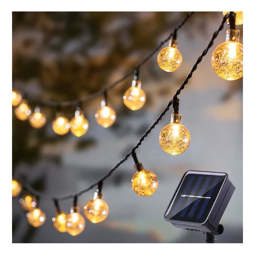 LED Solární řetěz 6,9m 50xLED/1,2V 600 mAh