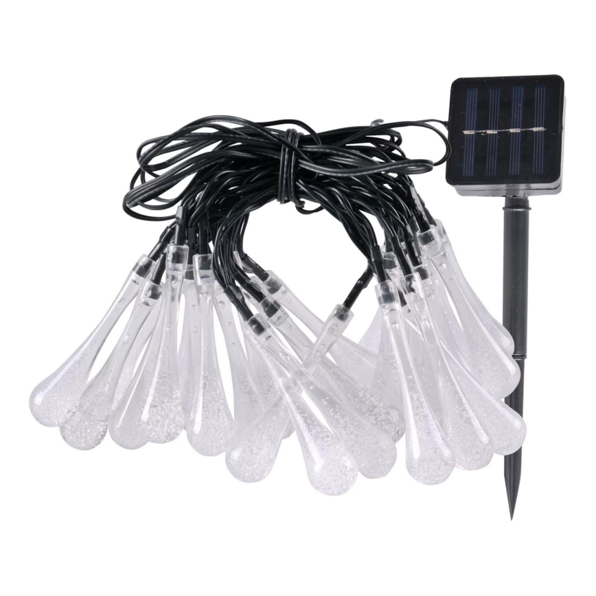 LED Solární řetěz ICE 30xLED/1,2V 300 mAh IP44