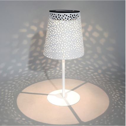 LED Solární stolní lampa LUVETRA LED/1xAA 4000K IP44 200 mAh bílá