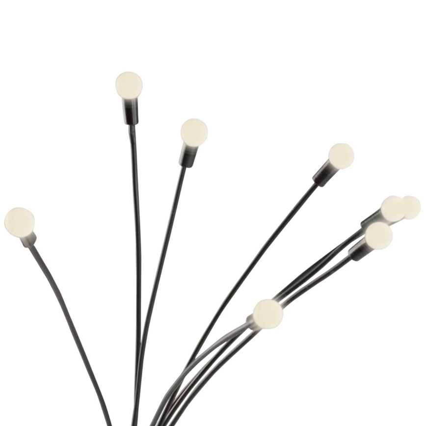 LED Solární svítidlo FIORINI 8xLED/1,2V 600 mAh IP44 černá