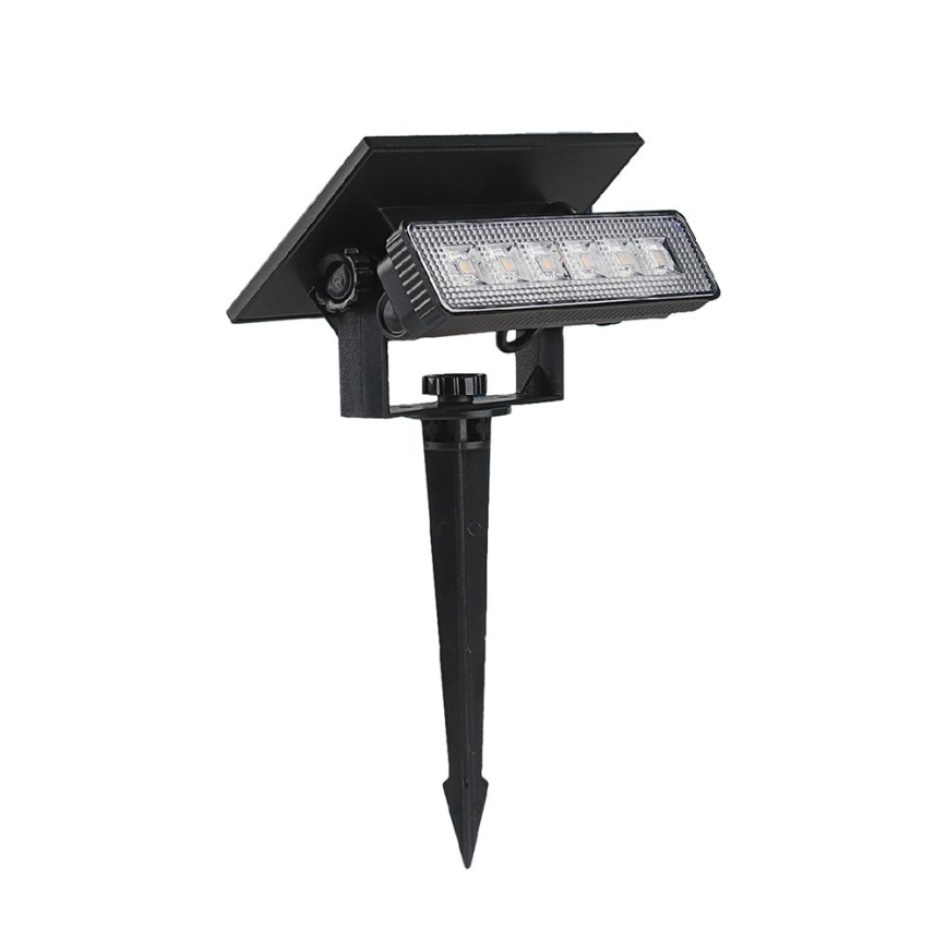 LED Solární svítidlo LED/0,9W/3,7V 3000K IP65 černá