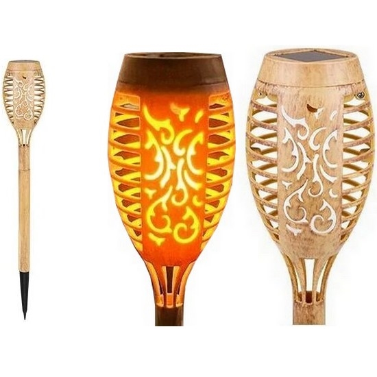 LED Solární svítidlo MINISPARK BAMBOO LED/1,8W/5,5V IP44 600 mAh béžová