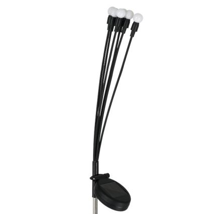 LED Solární svítidlo MULTI LED/0,06W/1,2V 150 mAh IP44 černá
