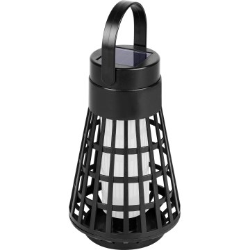 LED Solární svítidlo se senzorem 2v1 LED/1W/3,7V IP54 300 mAh černá