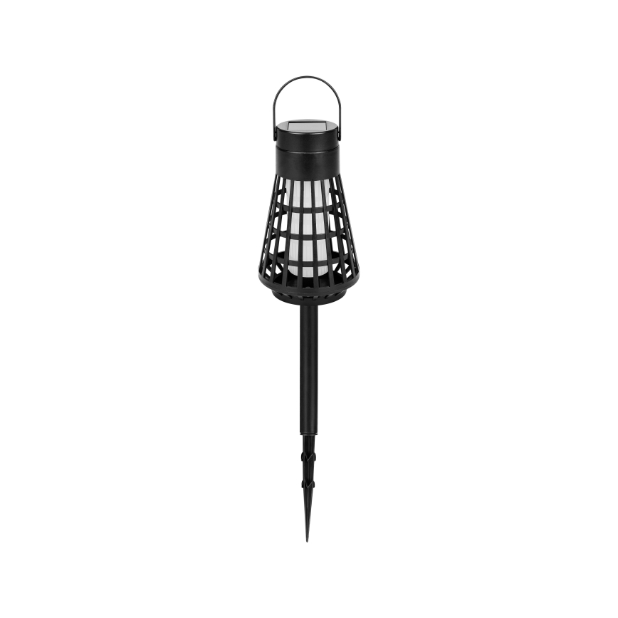 LED Solární svítidlo se senzorem 2v1 LED/1W/3,7V IP54 300 mAh černá