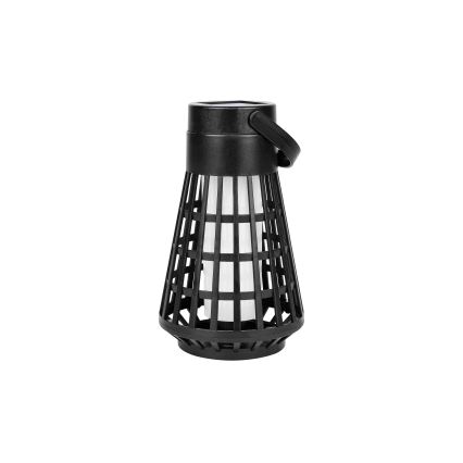 LED Solární svítidlo se senzorem 2v1 LED/1W/3,7V IP54 300 mAh černá
